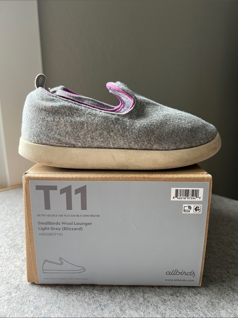 Smallbirds wool lounger slip-on shoes